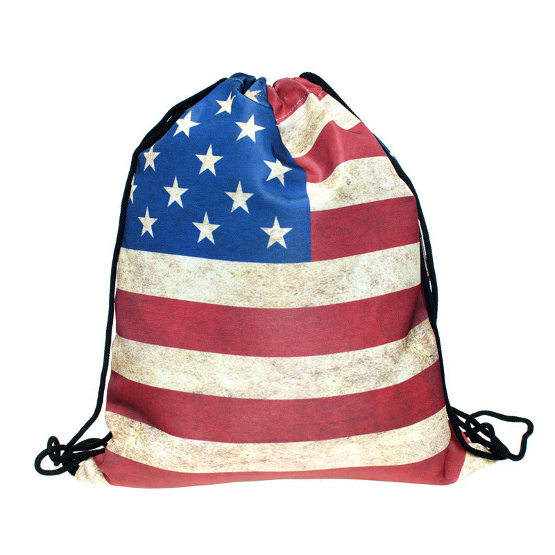 Wholesale Independence Day Oxford Drawstring Bags